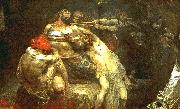 Simeon Solomon Samson binding oil painting